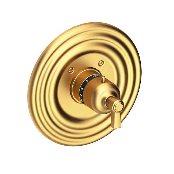 Newport Brass 3/4" Round Thermostatic Trim Plate With Handle in Satin Bronze (Pvd) 3-914TR-10 - main